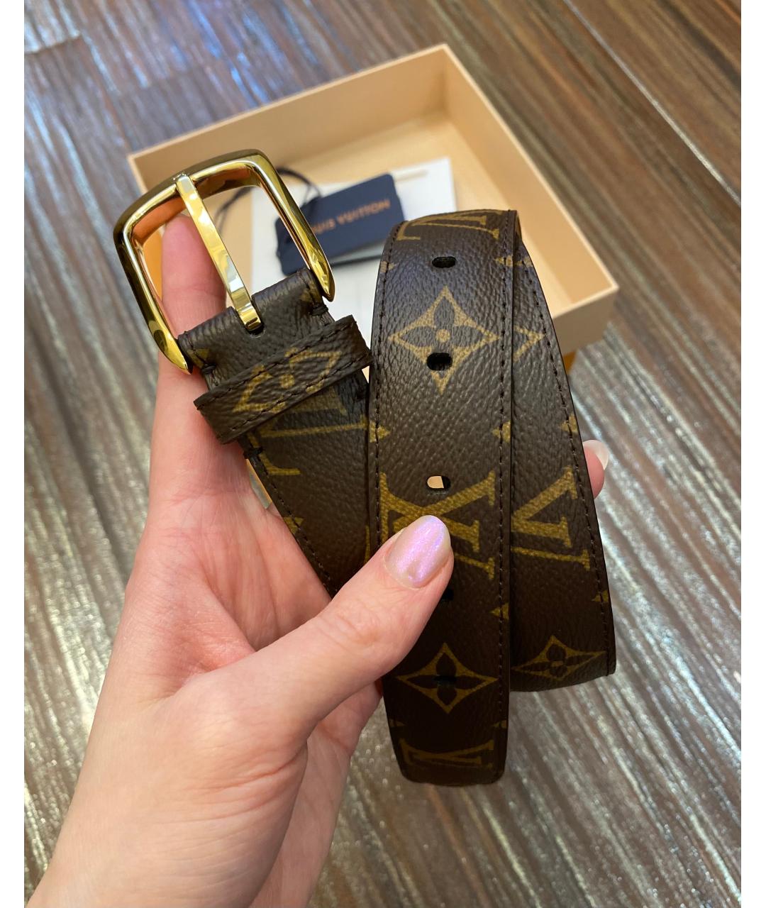 LOUIS VUITTON PRE-OWNED Горчичный ремень, фото 6