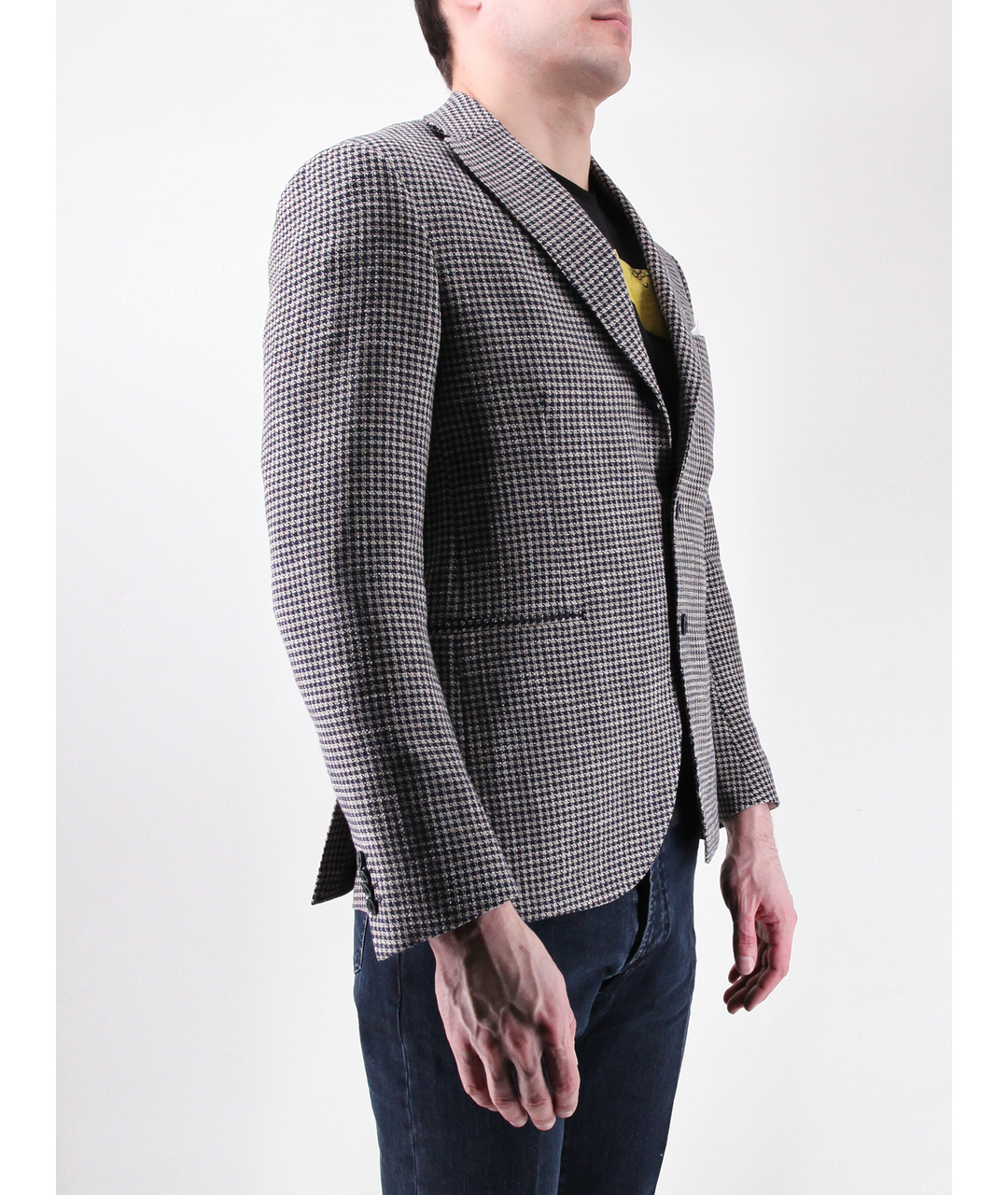 CANTARELLI Серый хлопковый пиджак, фото 2