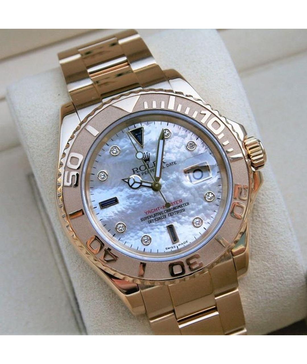 ROLEX Желтые часы из желтого золота, фото 4