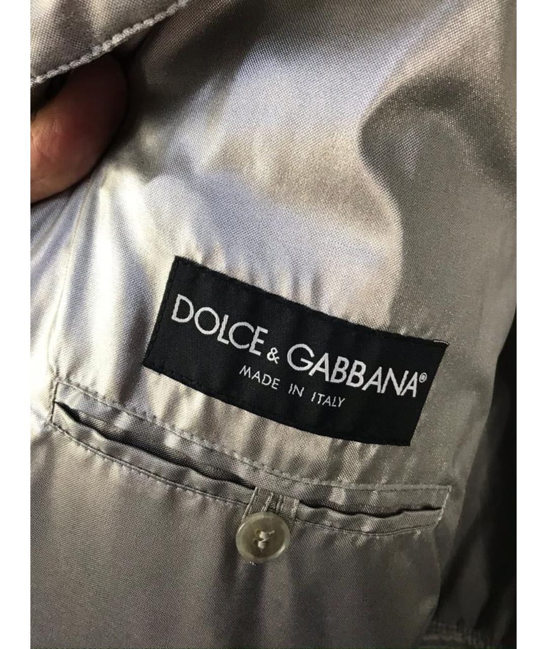 DOLCE&GABBANA Серебряная куртка, фото 7