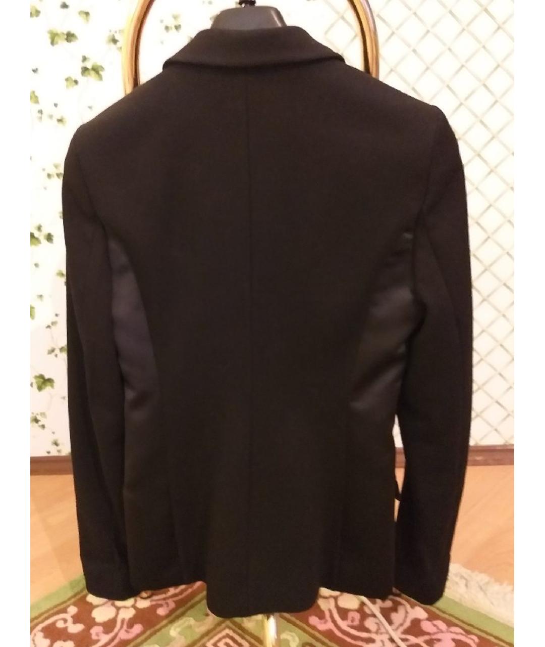 JUST CAVALLI Черный шерстяной жакет/пиджак, фото 2