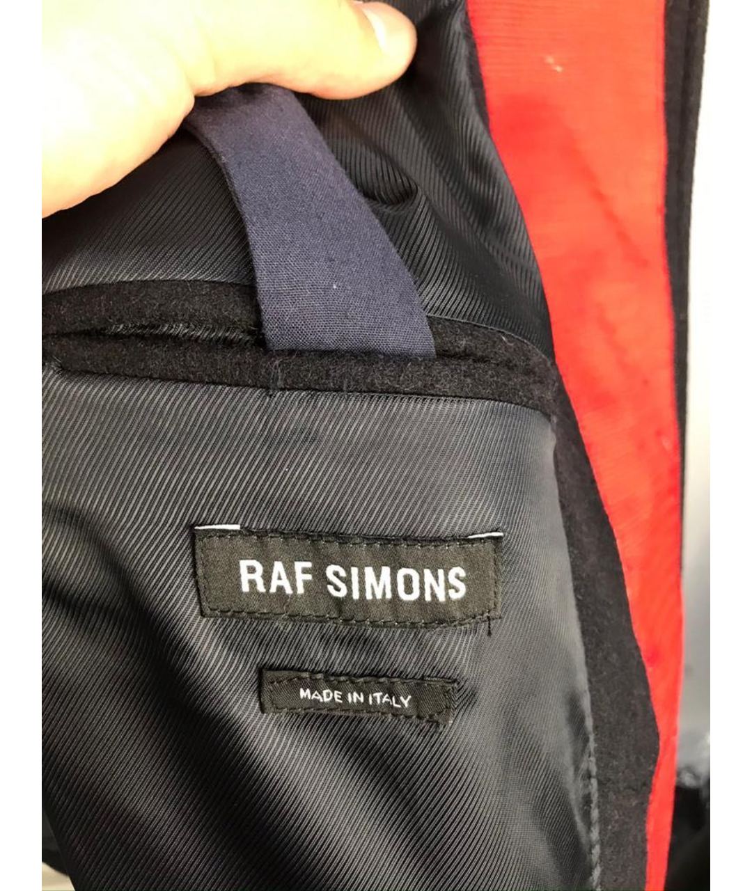 RAF SIMONS Черное пальто, фото 4