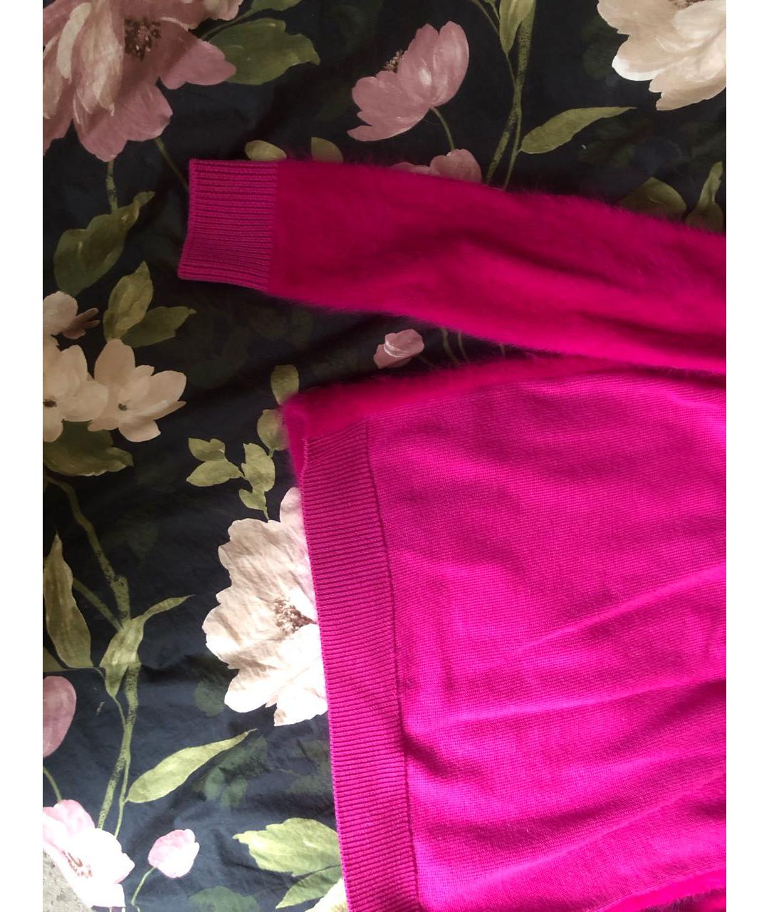SPORTMAX Розовый шерстяной джемпер / свитер, фото 6