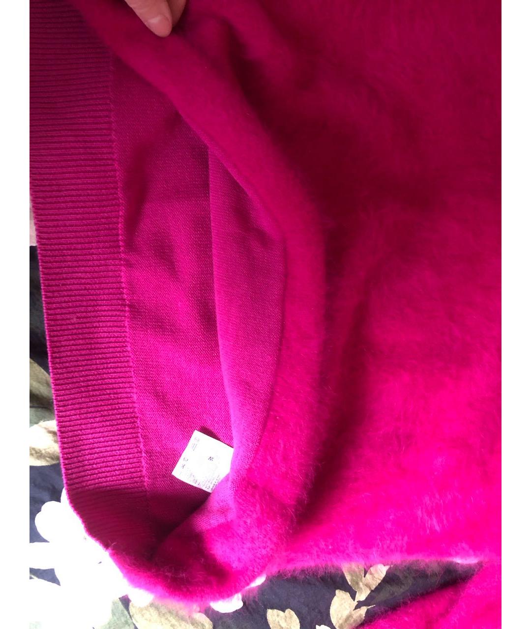 SPORTMAX Розовый шерстяной джемпер / свитер, фото 5