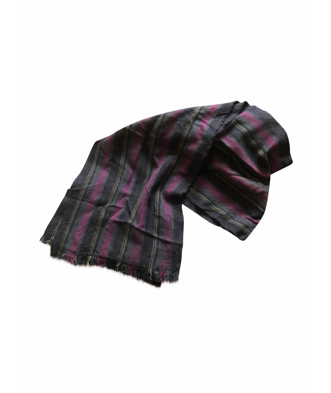 ETRO Серый шерстяной шарф, фото 1