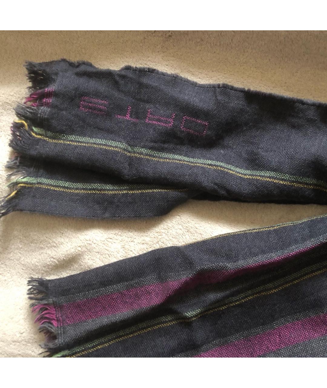 ETRO Серый шерстяной шарф, фото 3
