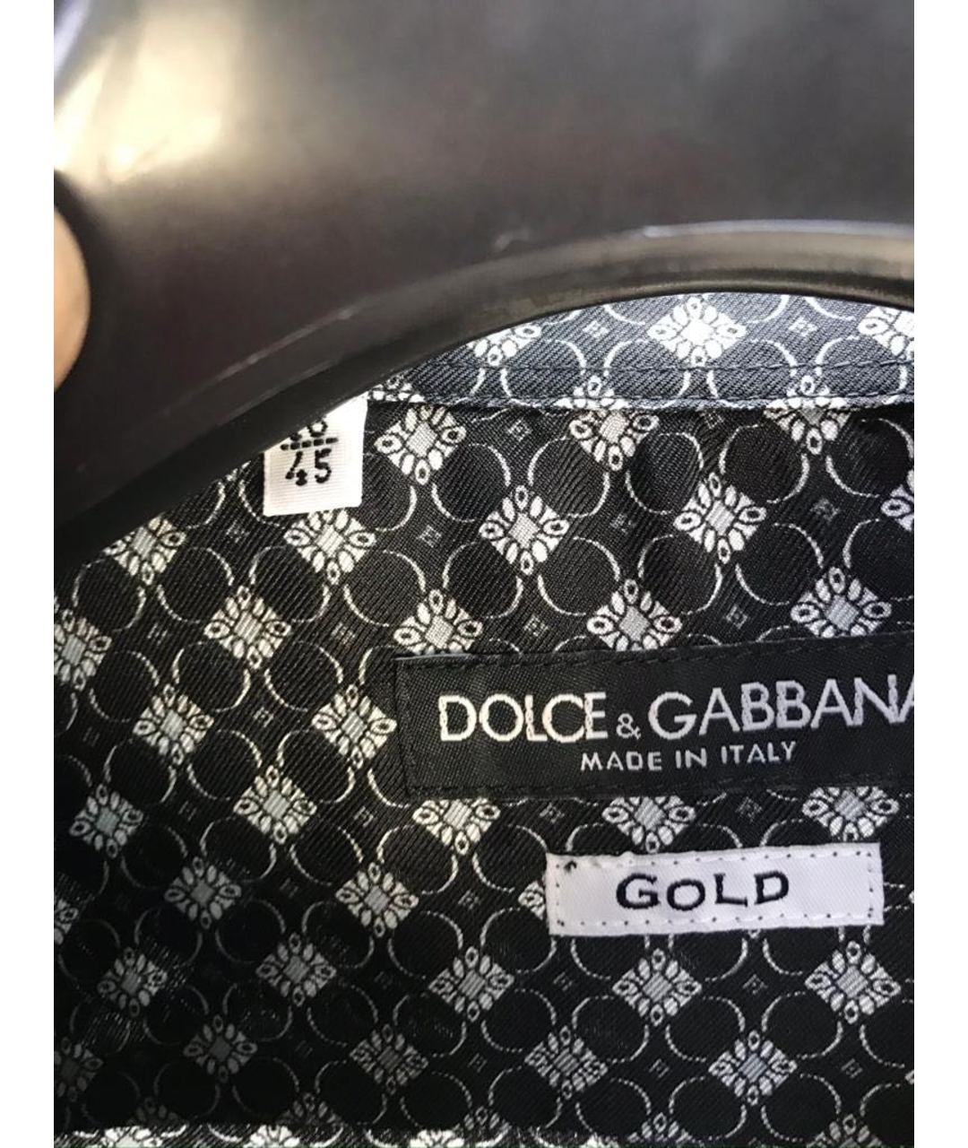 DOLCE&GABBANA Черная кэжуал рубашка, фото 4