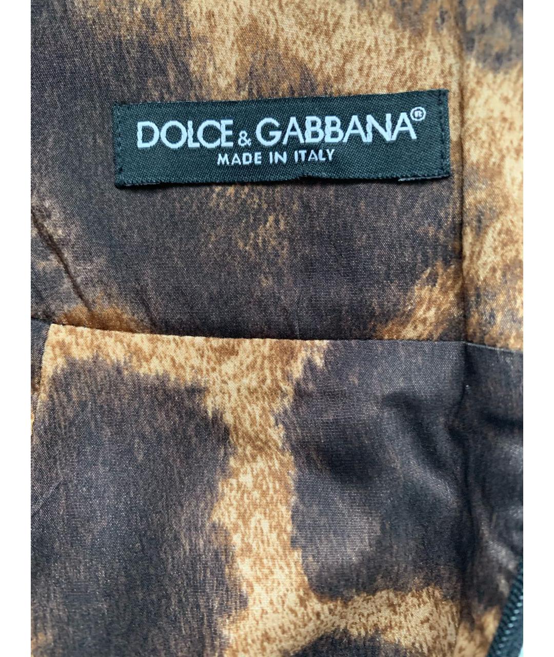 DOLCE&GABBANA Черная шерстяная юбка миди, фото 3