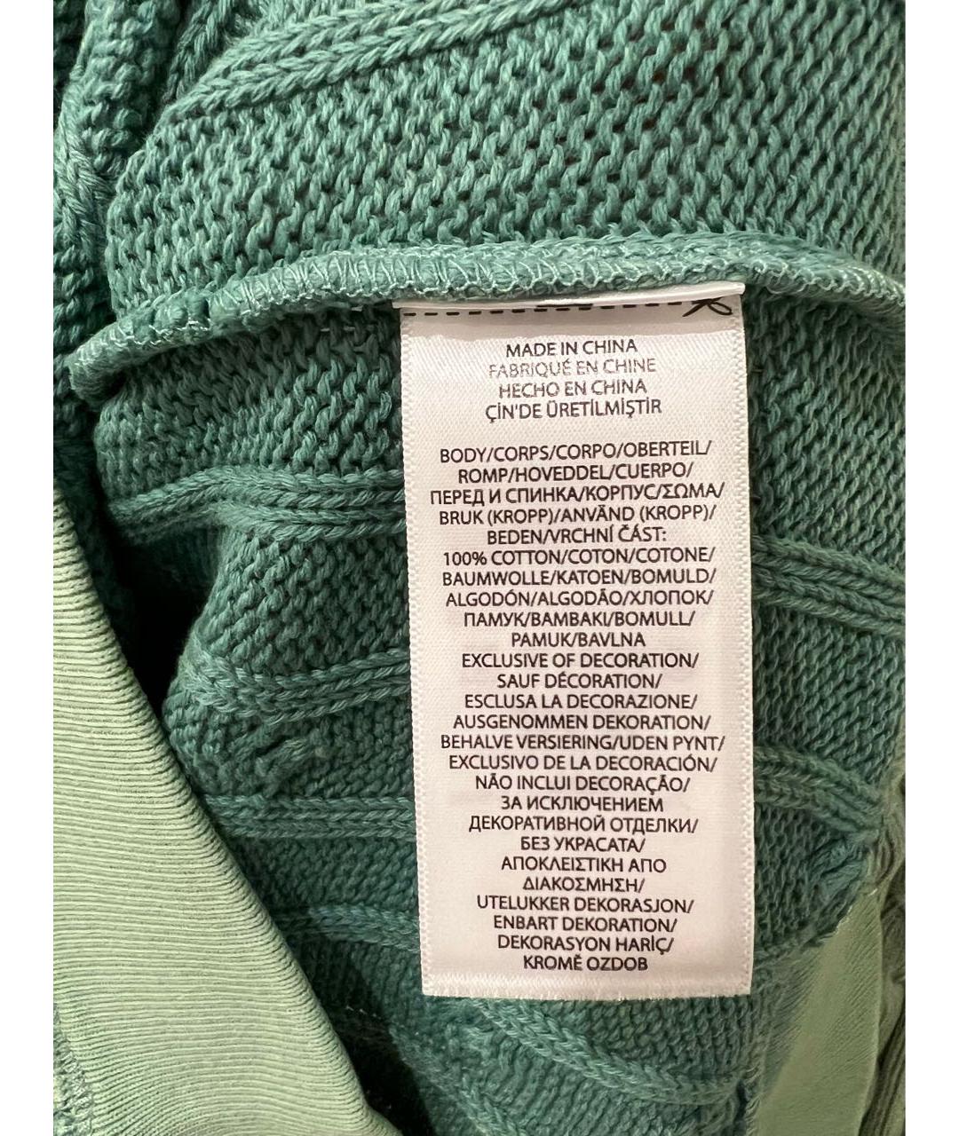 POLO RALPH LAUREN Бирюзовый хлопковый джемпер / свитер, фото 8