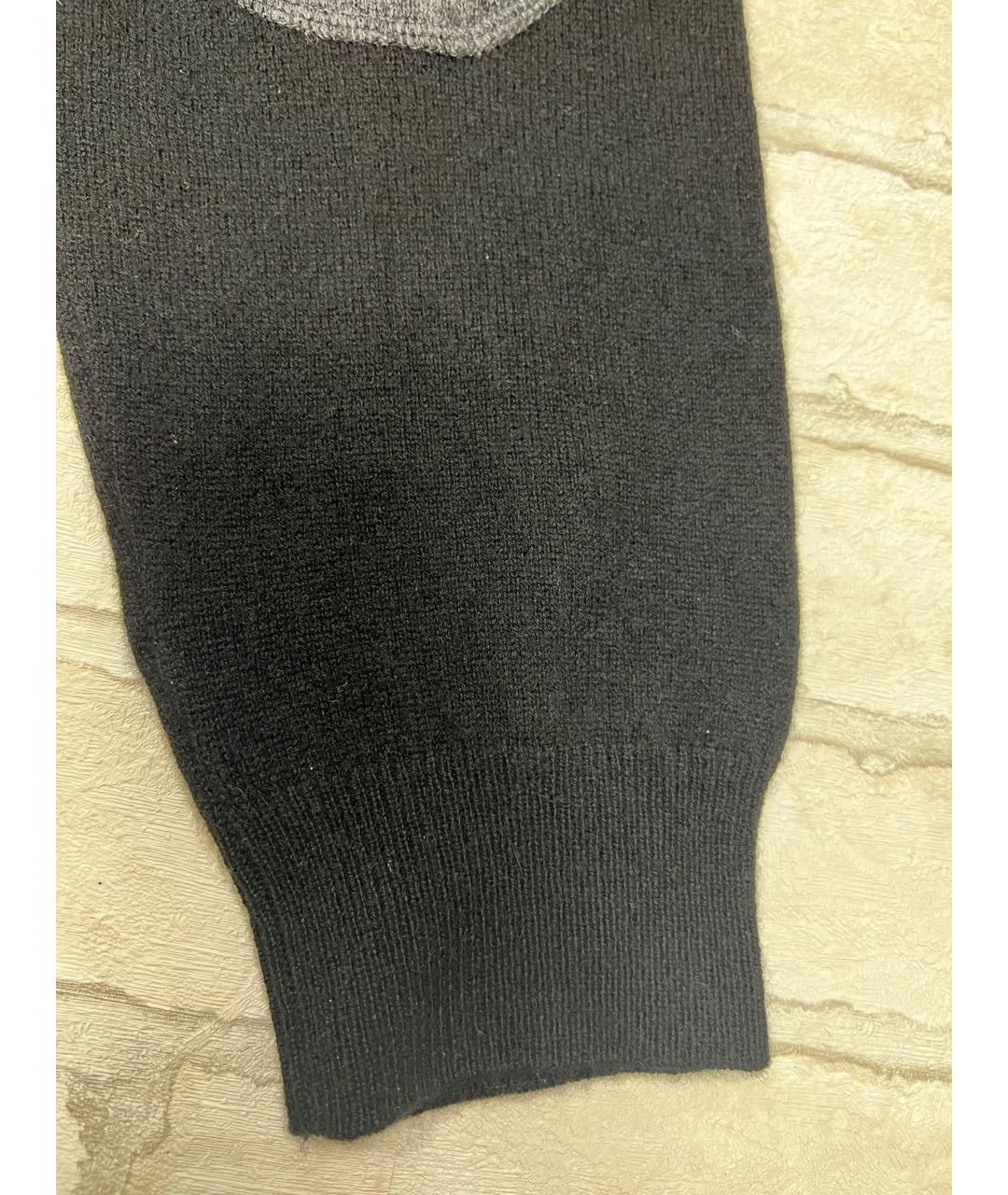 MALO Черный шерстяной джемпер / свитер, фото 6