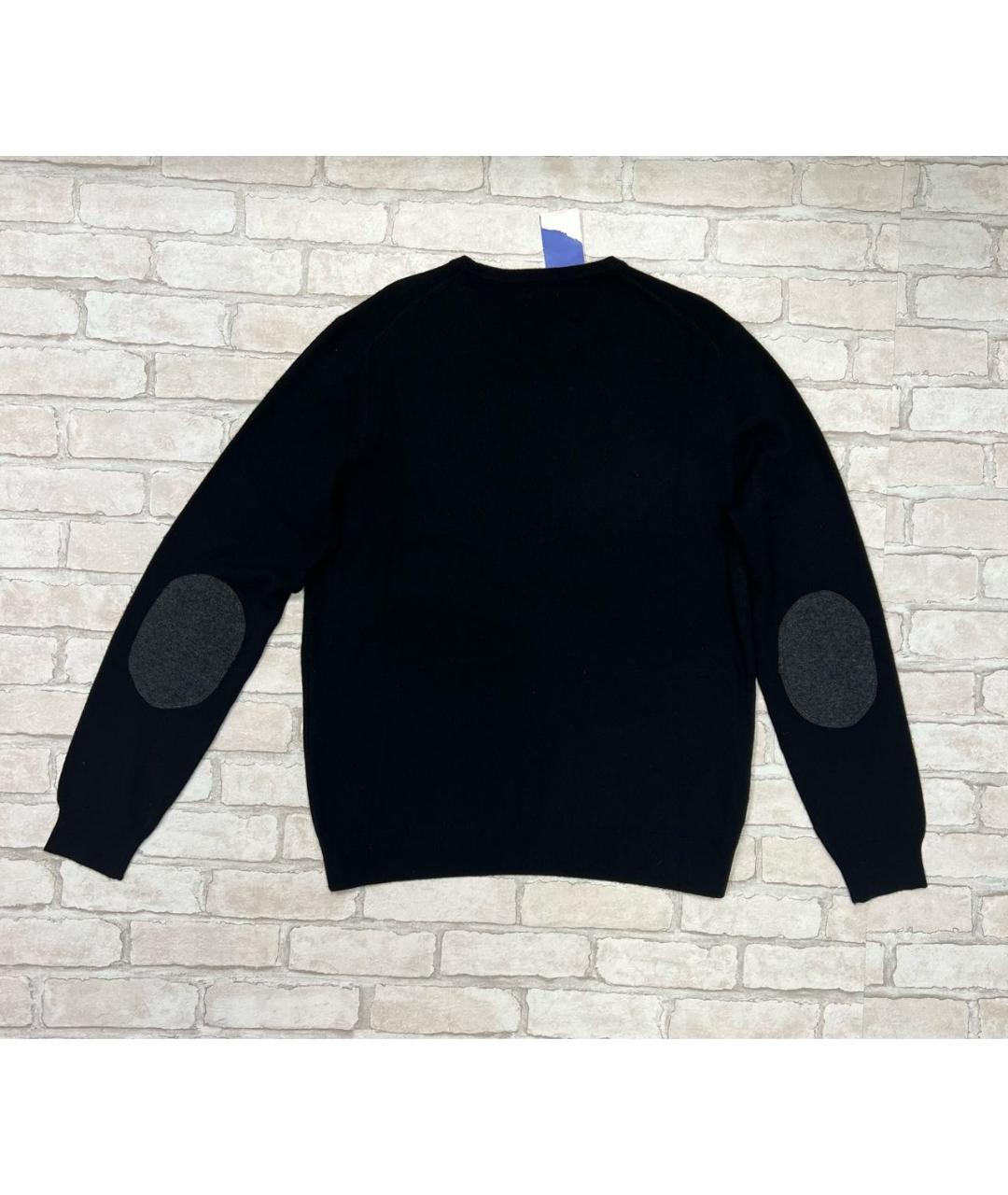 MALO Черный шерстяной джемпер / свитер, фото 2