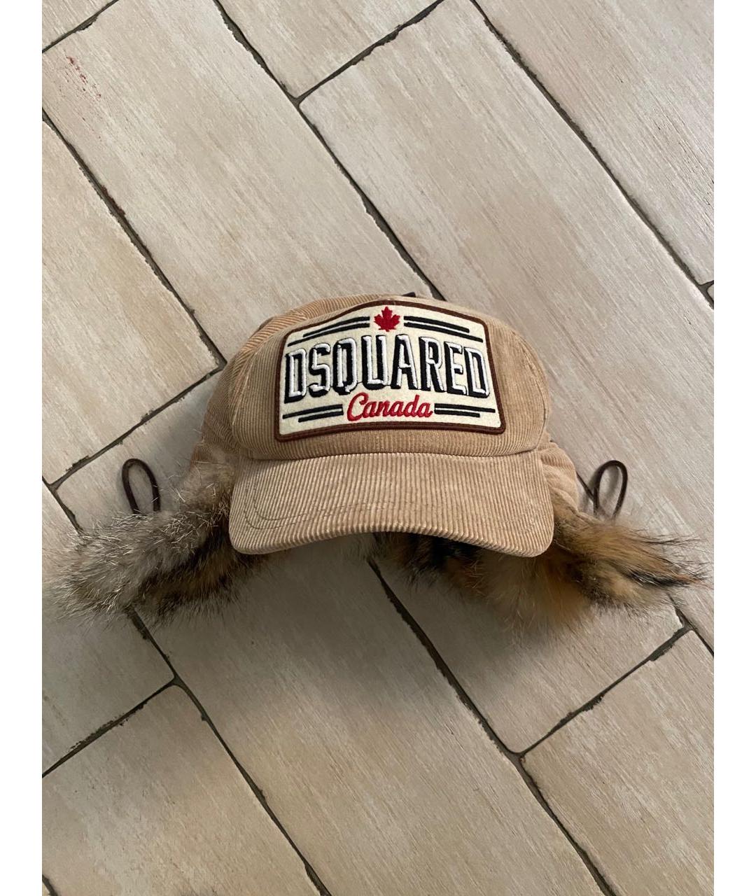 DSQUARED2 Бежевая кепка, фото 6