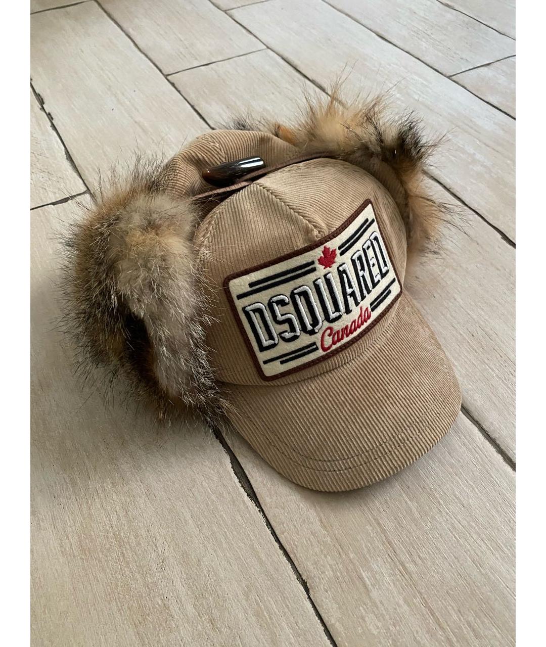 DSQUARED2 Бежевая кепка, фото 9