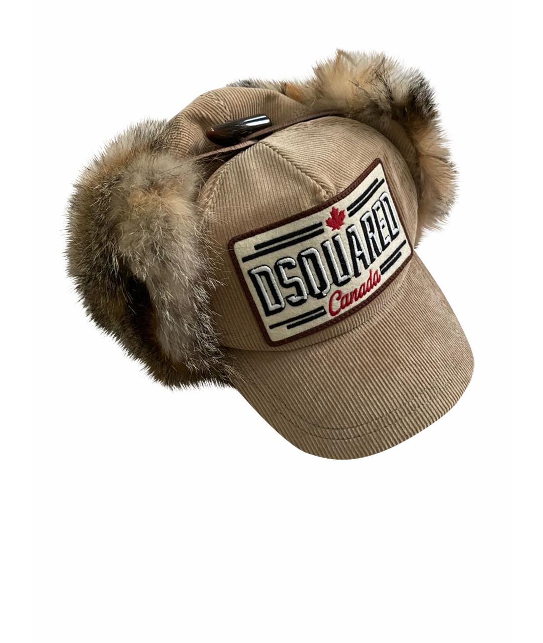 DSQUARED2 Бежевая кепка, фото 1