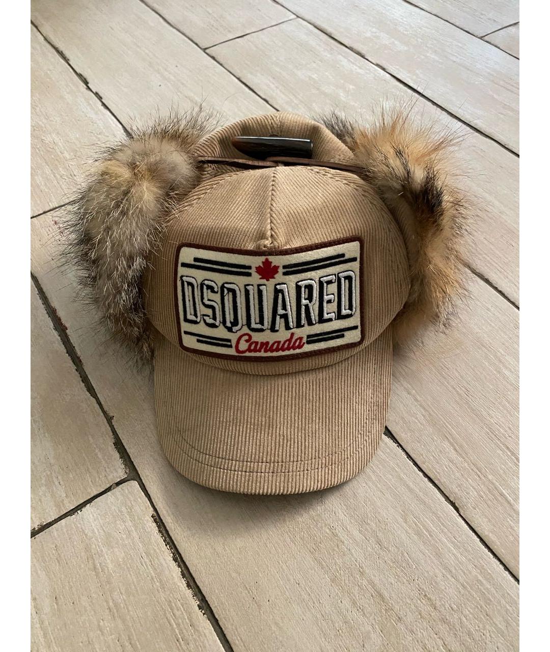 DSQUARED2 Бежевая кепка, фото 2