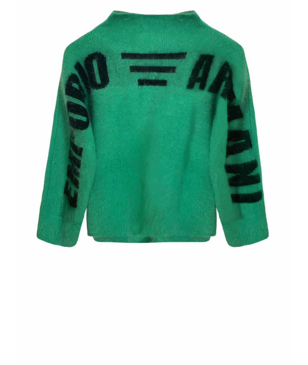 EMPORIO ARMANI Зеленый шерстяной джемпер / свитер, фото 1