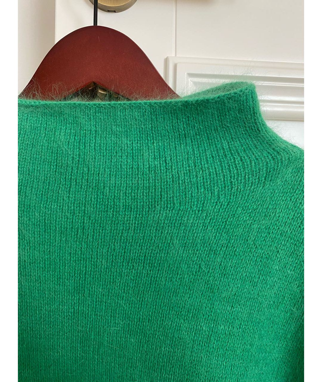 EMPORIO ARMANI Зеленый шерстяной джемпер / свитер, фото 5