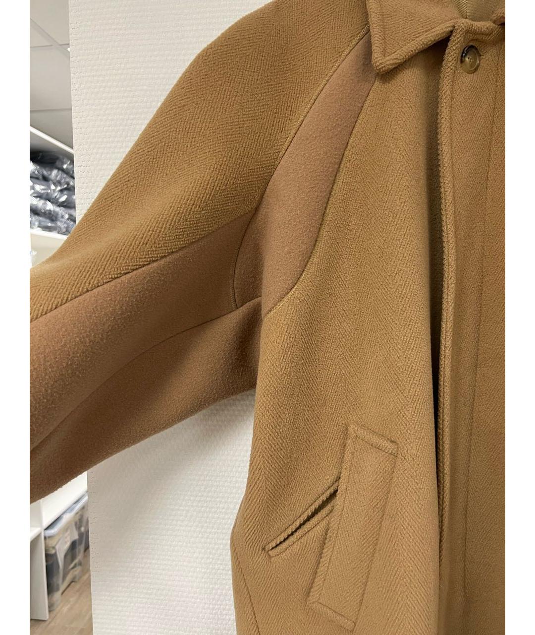 CELINE PRE-OWNED Бежевое шерстяное пальто, фото 4