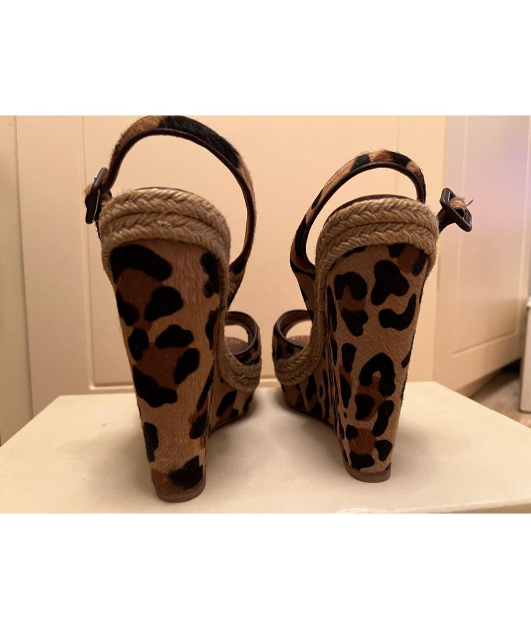 CHRISTIAN LOUBOUTIN Мульти кожаные босоножки, фото 4