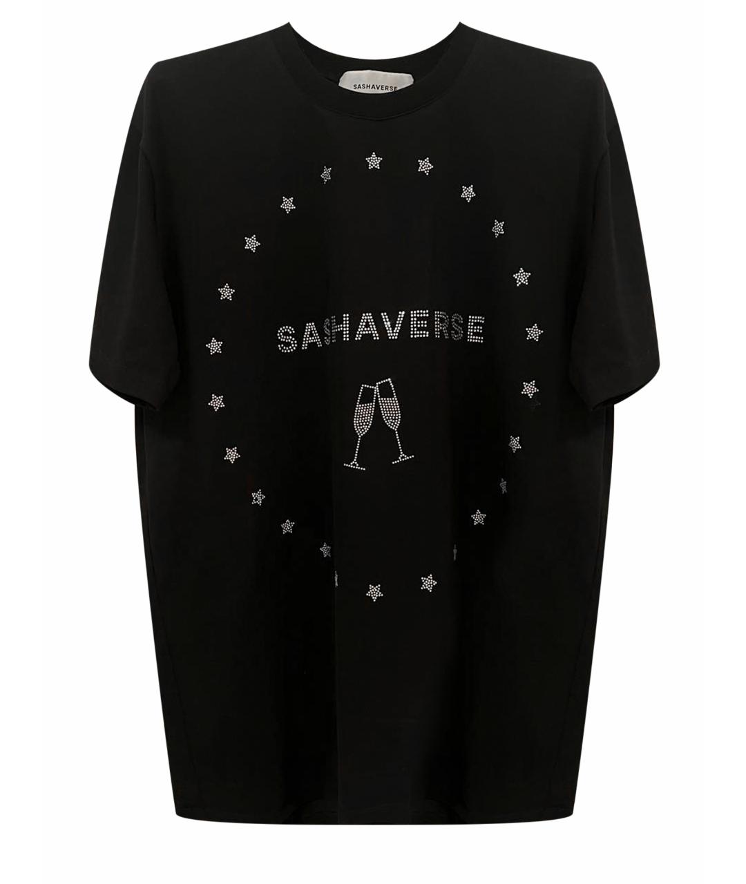 SASHAVERSE Черная хлопковая футболка, фото 1