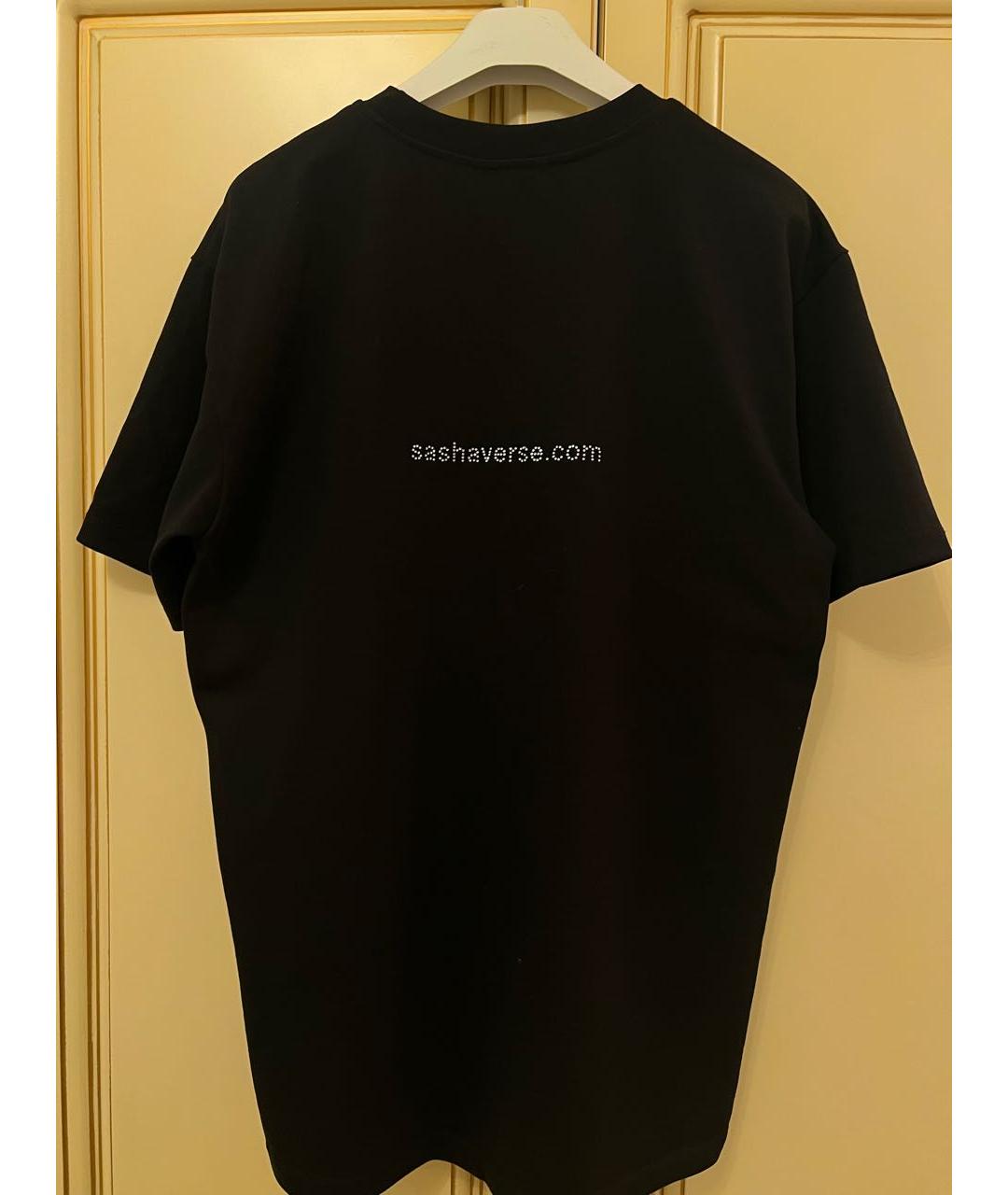 SASHAVERSE Черная хлопковая футболка, фото 2