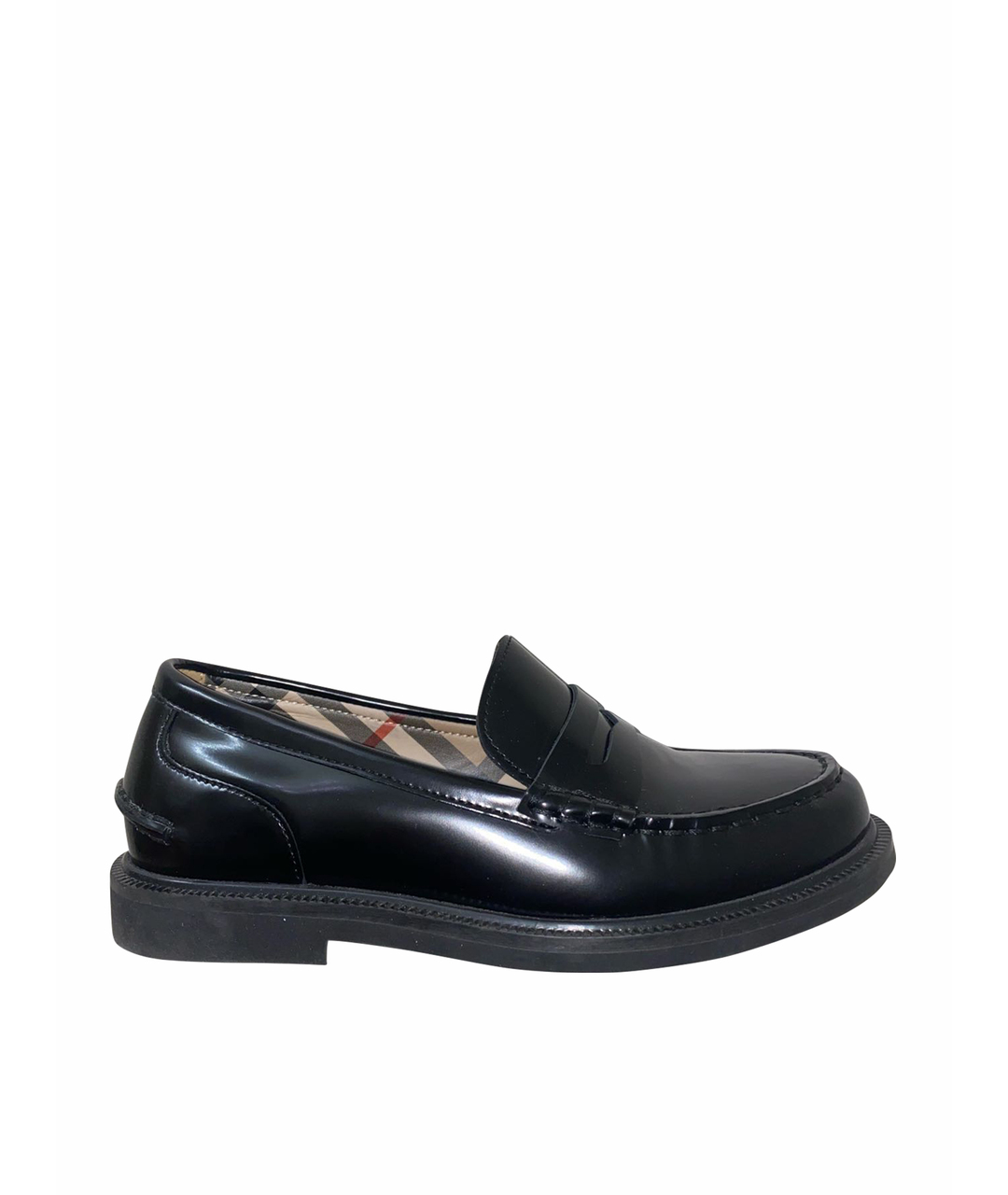 BURBERRY Черные кожаные ботинки, фото 1