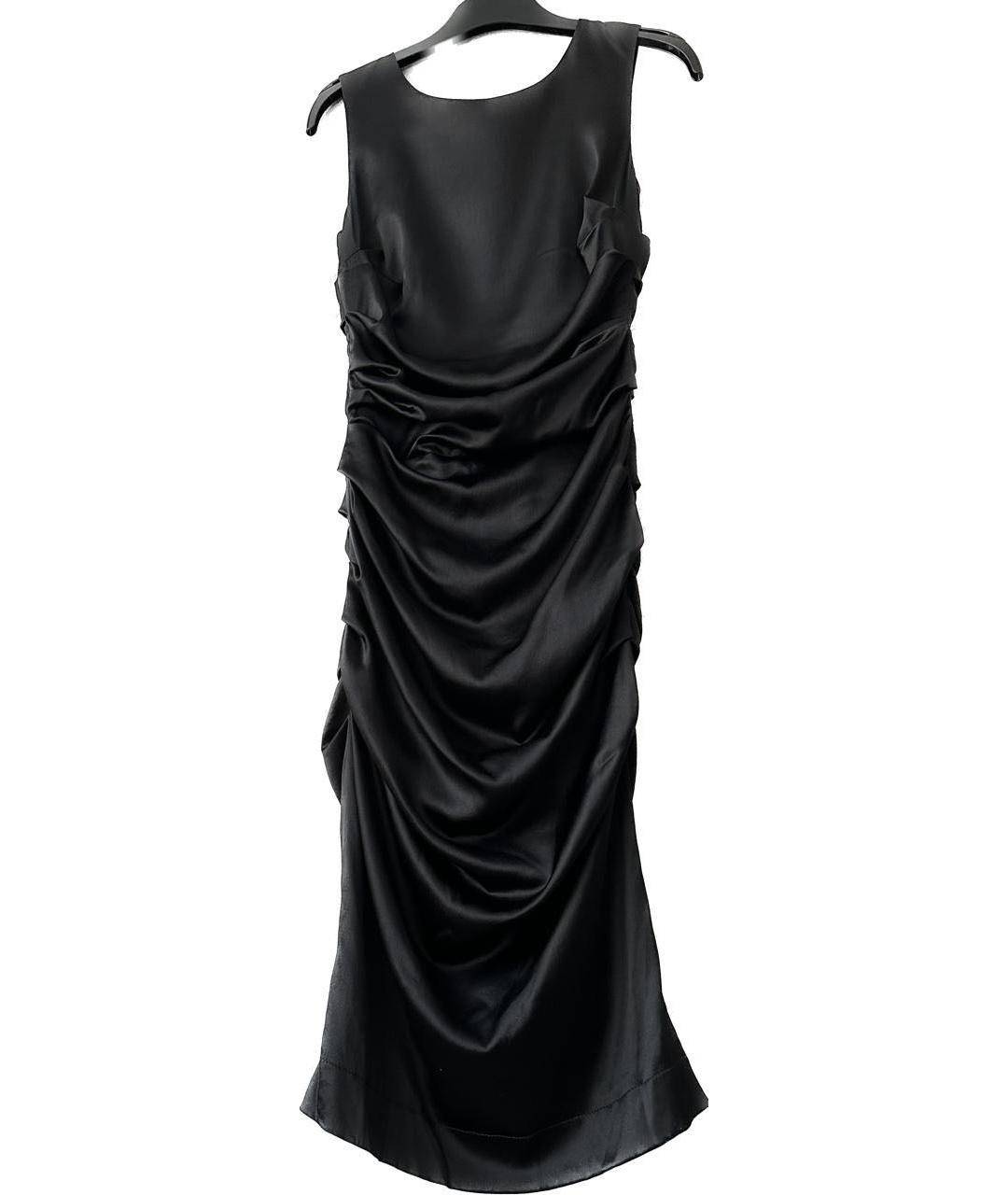 DOLCE&GABBANA Черное шелковое вечернее платье, фото 4