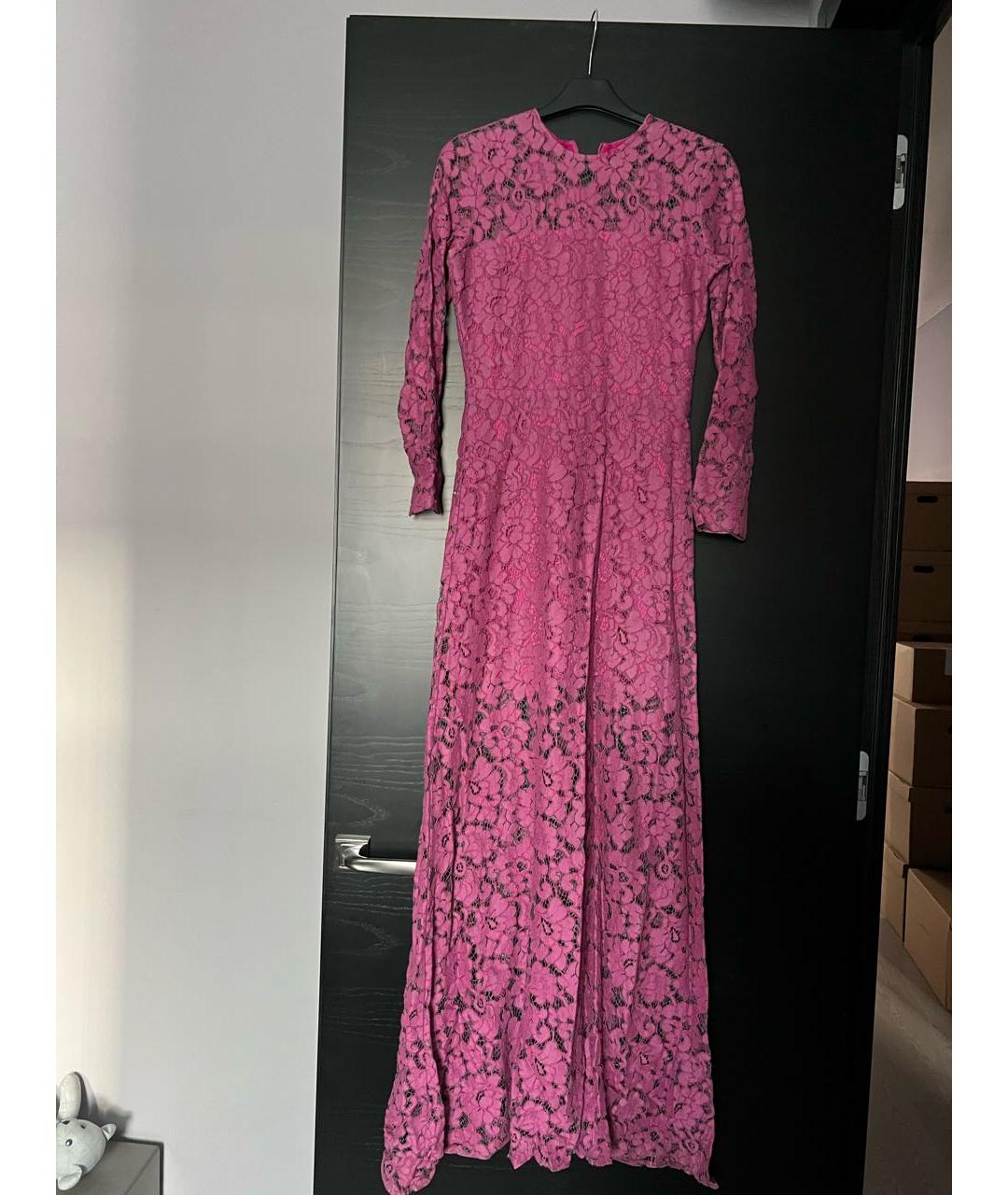 ALEXIS Розовое кружевное вечернее платье, фото 5