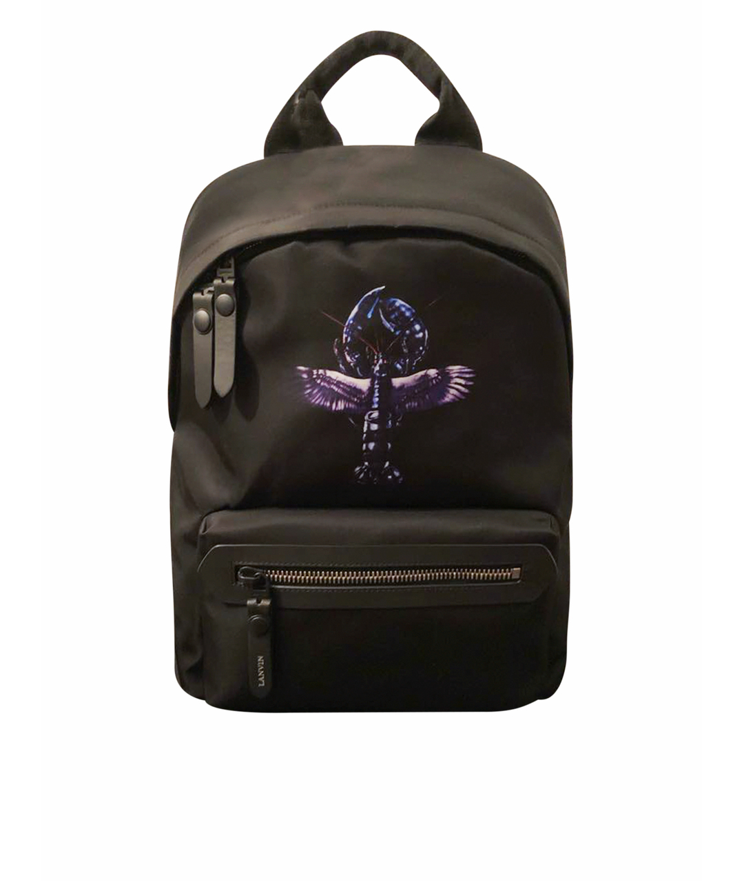 LANVIN Черный хлопковый рюкзак, фото 1