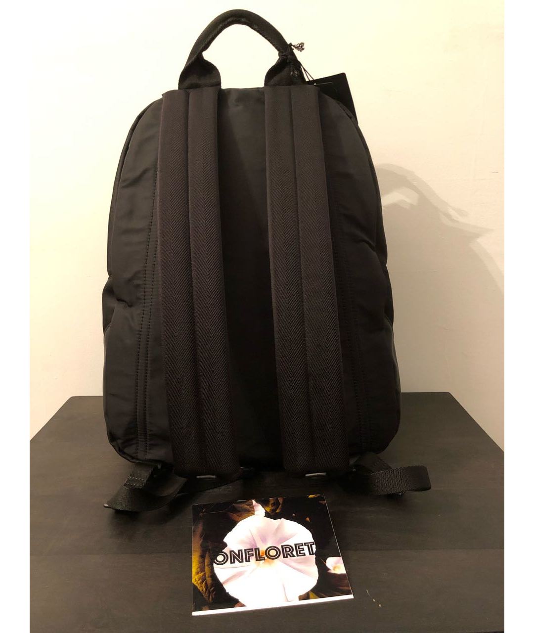 LANVIN Черный хлопковый рюкзак, фото 5