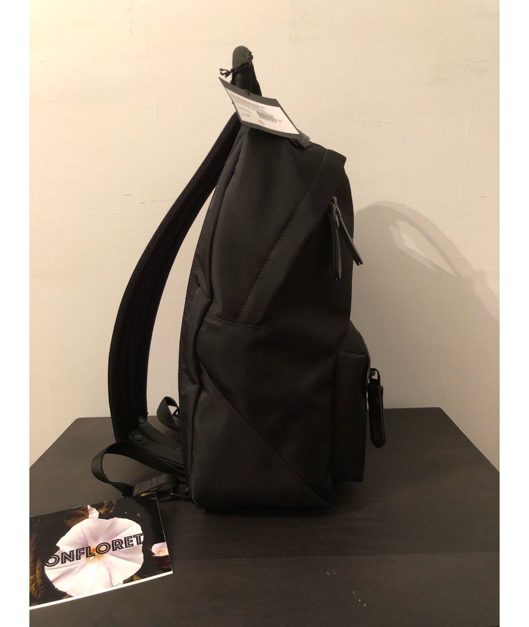 LANVIN Черный хлопковый рюкзак, фото 3