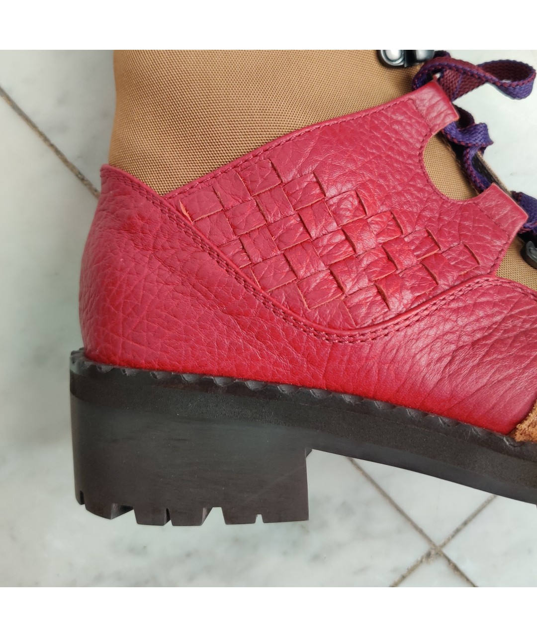 BOTTEGA VENETA Бежевые кожаные ботинки, фото 2