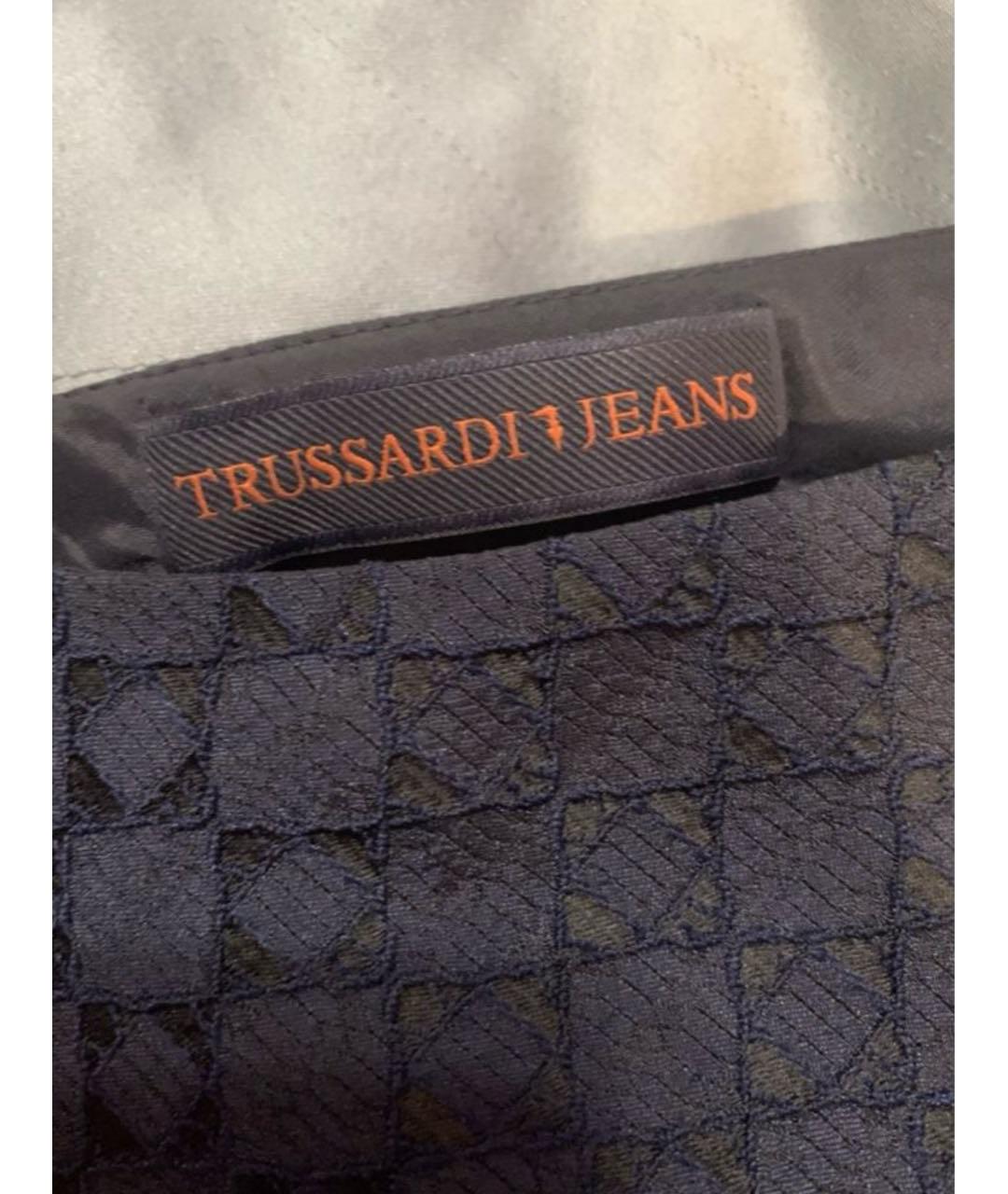 TRUSSARDI JEANS Темно-синее повседневное платье, фото 3