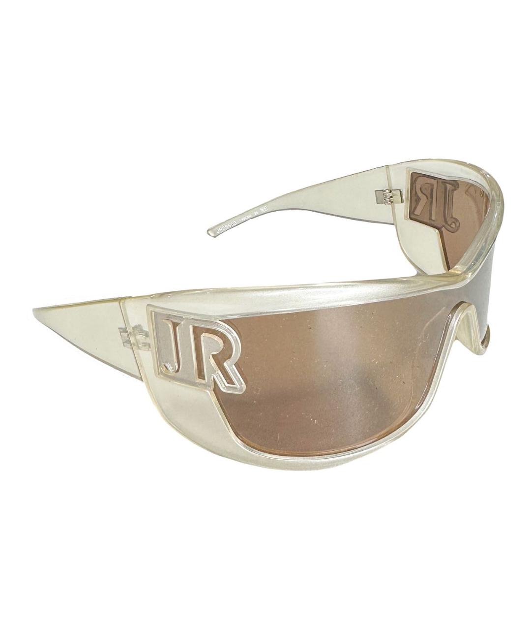 JOHN RICHMOND Белые пластиковые солнцезащитные очки, фото 3