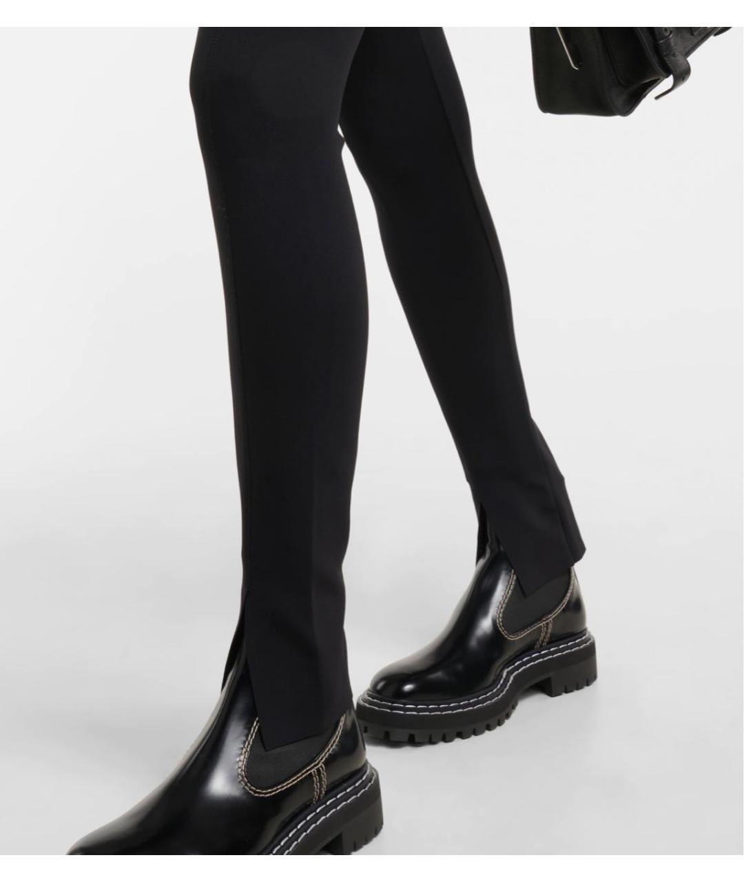 WOLFORD Черные полиамидовые брюки узкие, фото 4