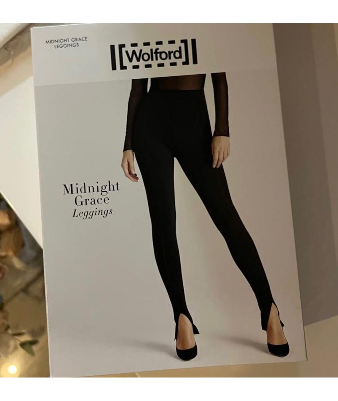 WOLFORD Черные полиамидовые брюки узкие, фото 3