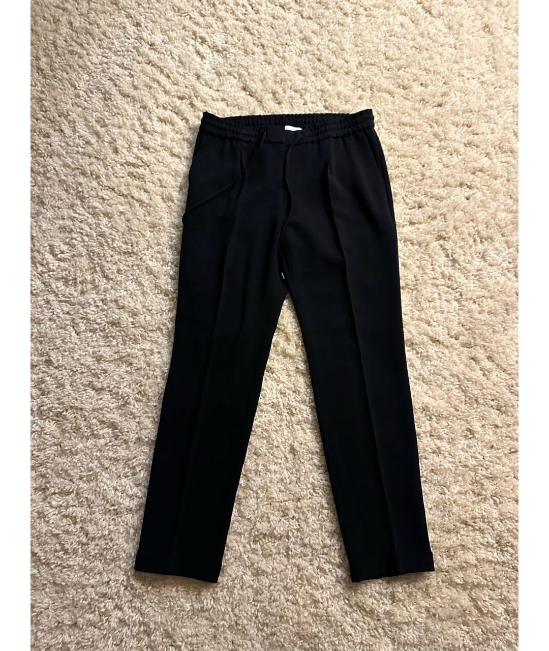 HUGO BOSS Черные полиэстеровые брюки узкие, фото 8