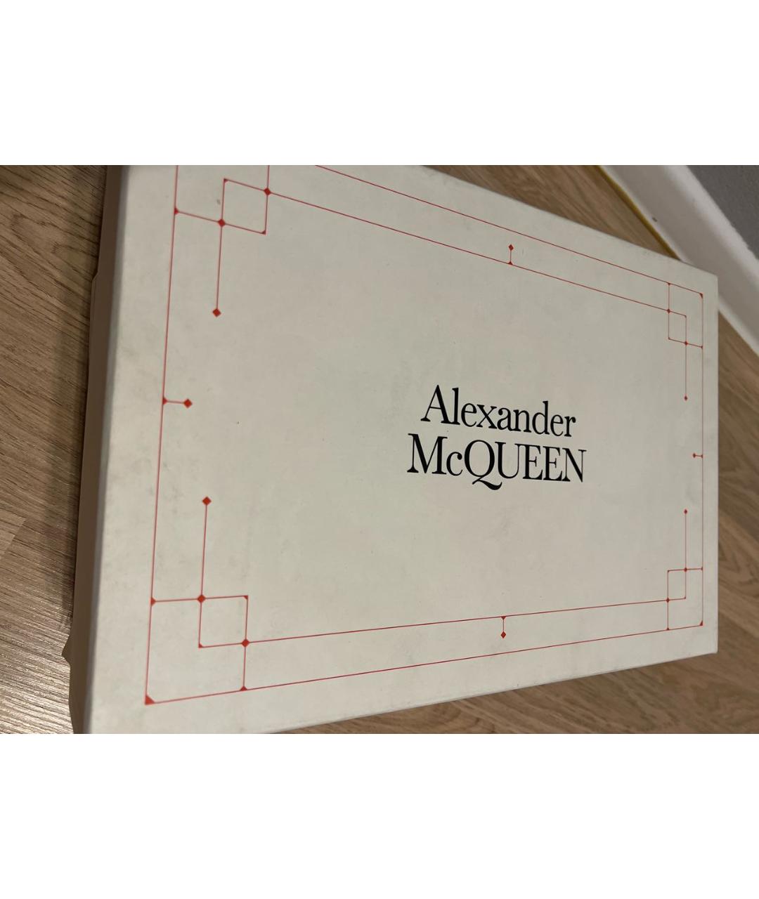 ALEXANDER MCQUEEN Черные кожаные кеды, фото 5