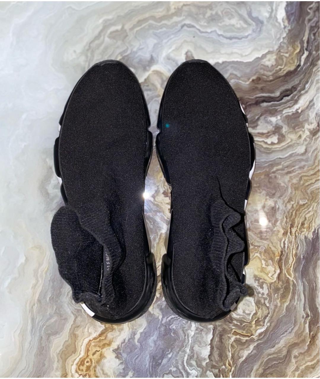 BALENCIAGA Черные текстильные кроссовки, фото 3