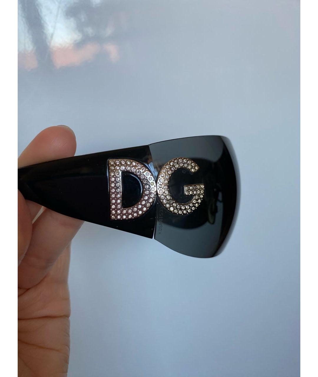 DOLCE & GABBANA VINTAGE Серые пластиковые солнцезащитные очки, фото 3