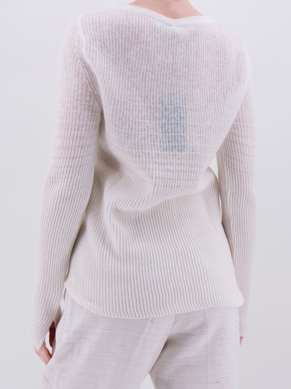 FENDI Белый кашемировый джемпер / свитер, фото 3