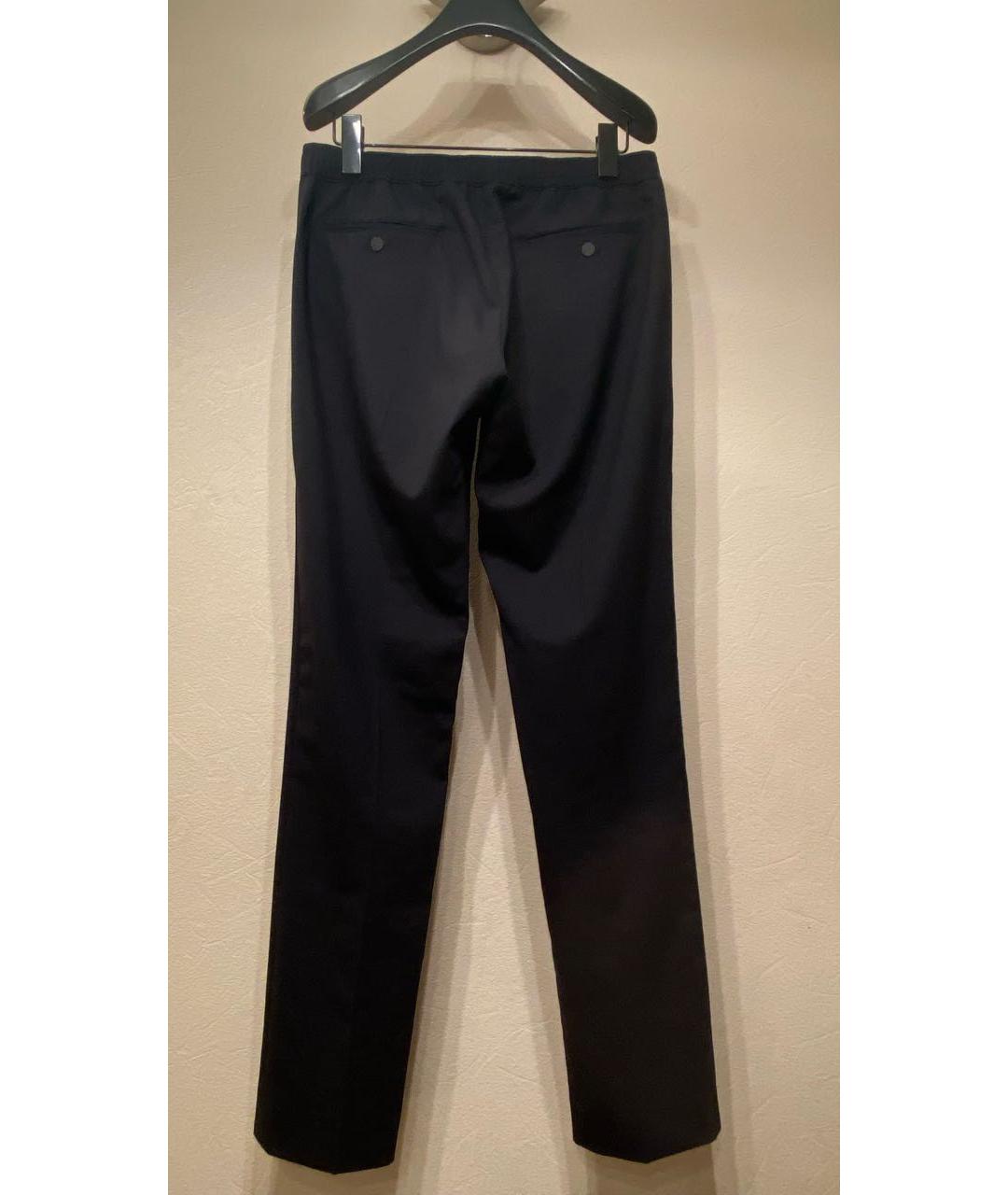 SANDRO Темно-синие шерстяные классические брюки, фото 2