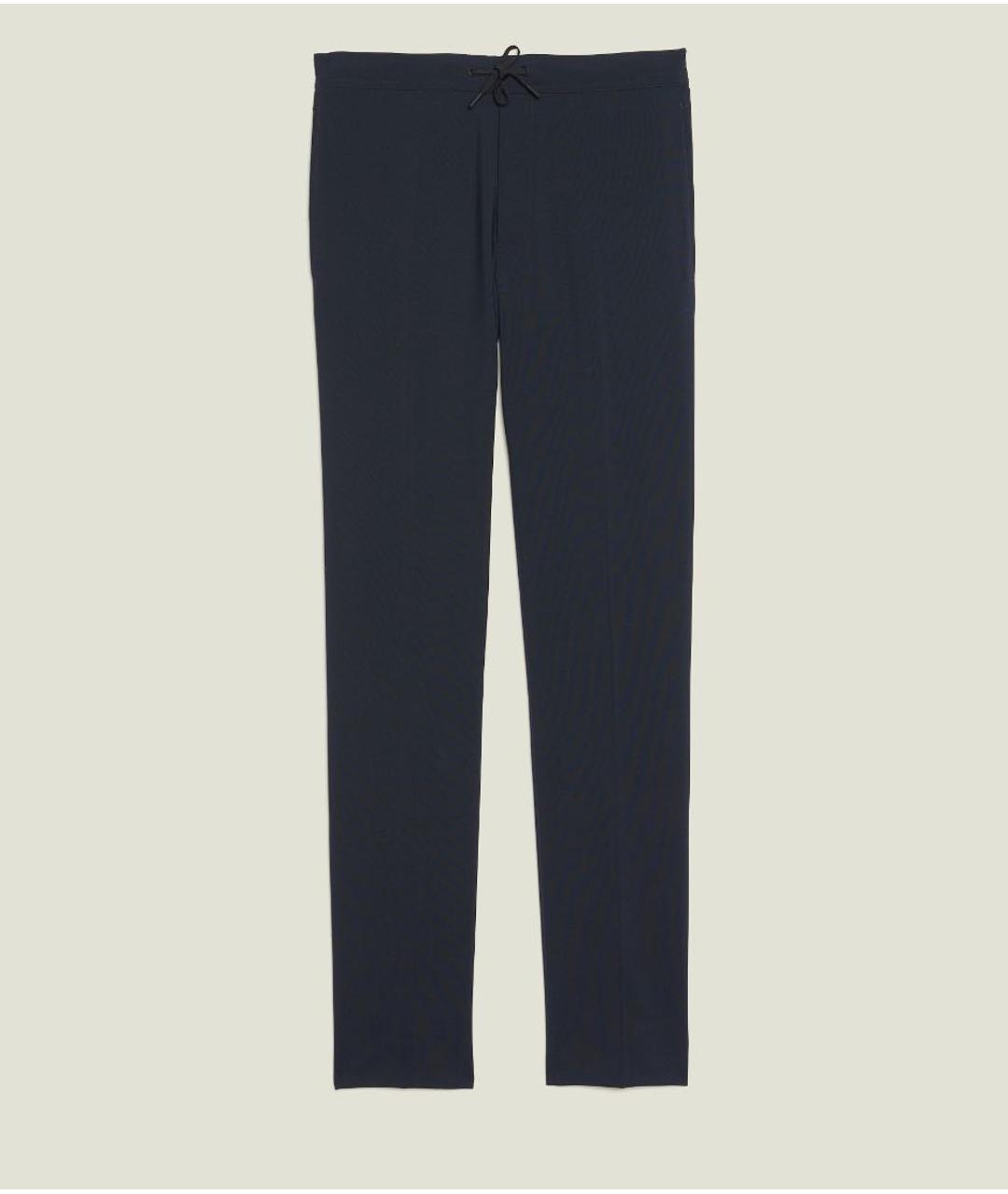 SANDRO Темно-синие шерстяные классические брюки, фото 5