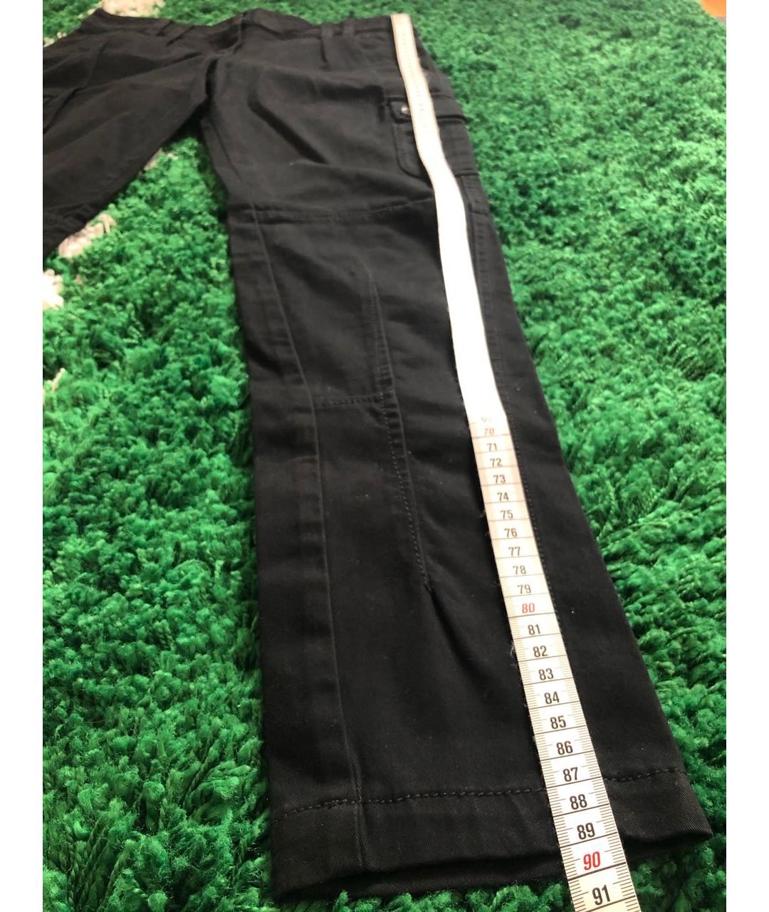 ICEBERG Черные хлопко-эластановые прямые брюки, фото 7