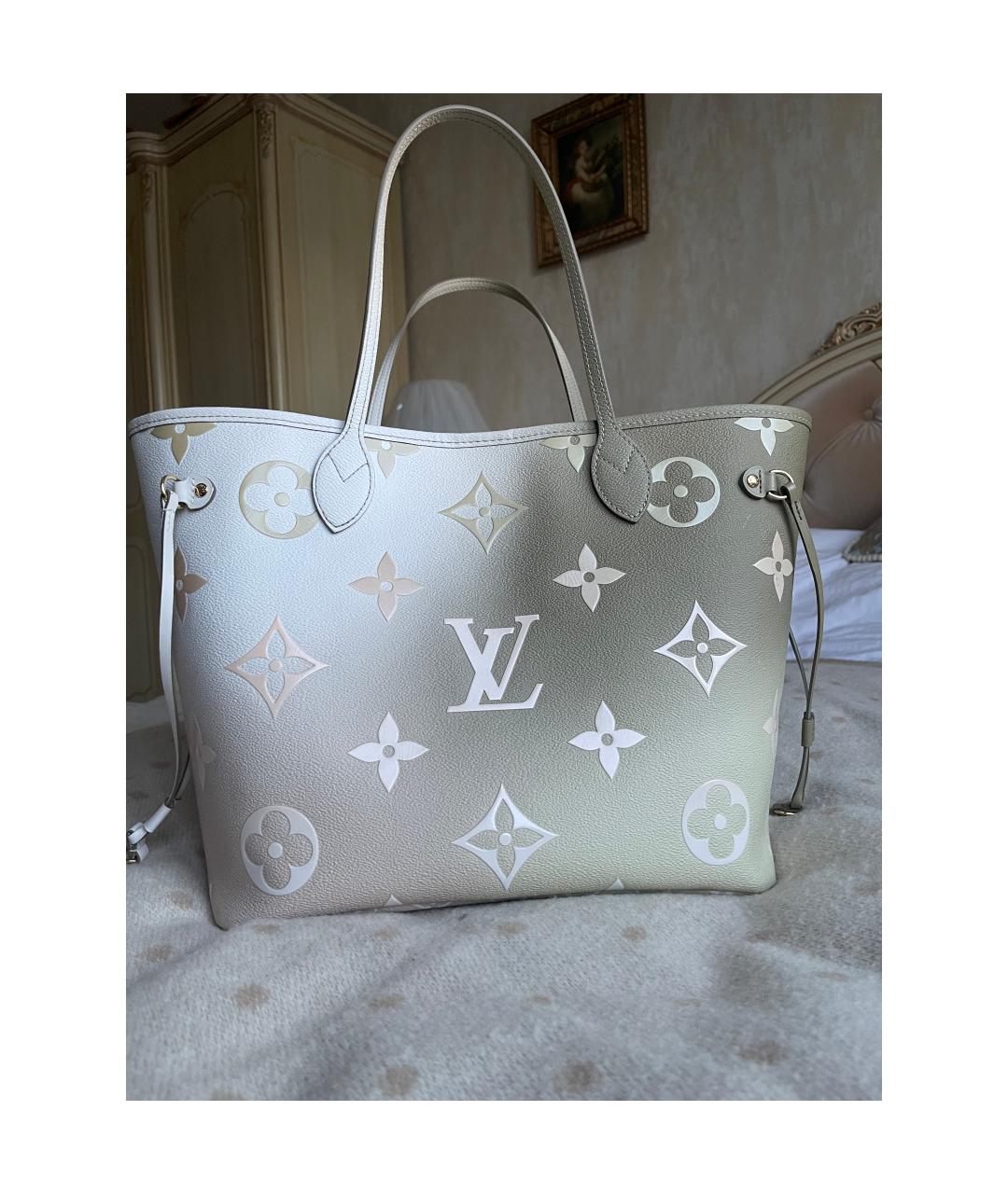 LOUIS VUITTON Бежевая сумка тоут, фото 7
