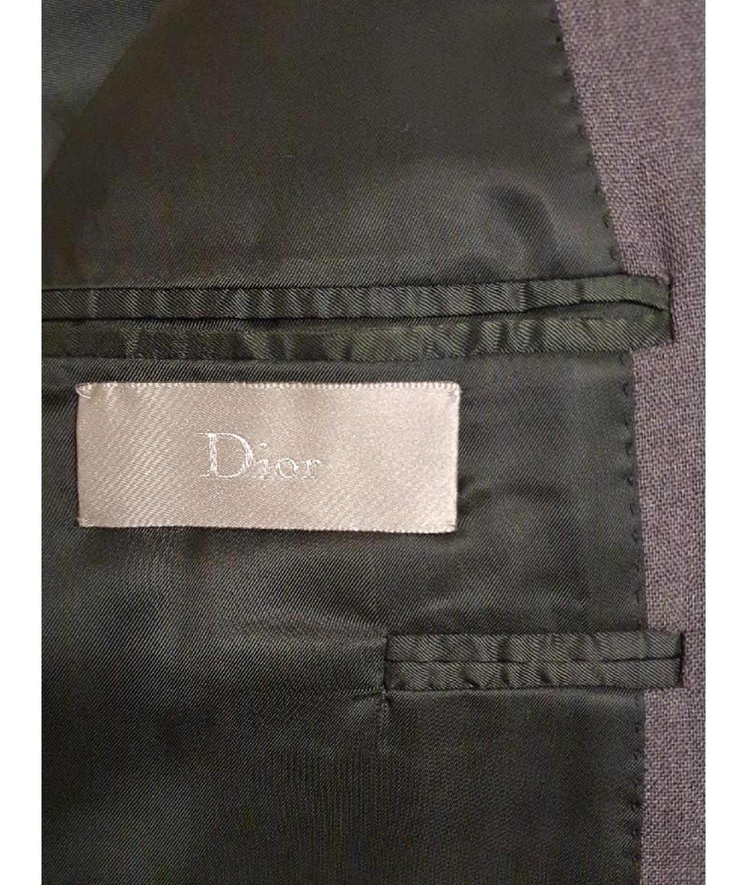 CHRISTIAN DIOR PRE-OWNED Серый шерстяной пиджак, фото 3