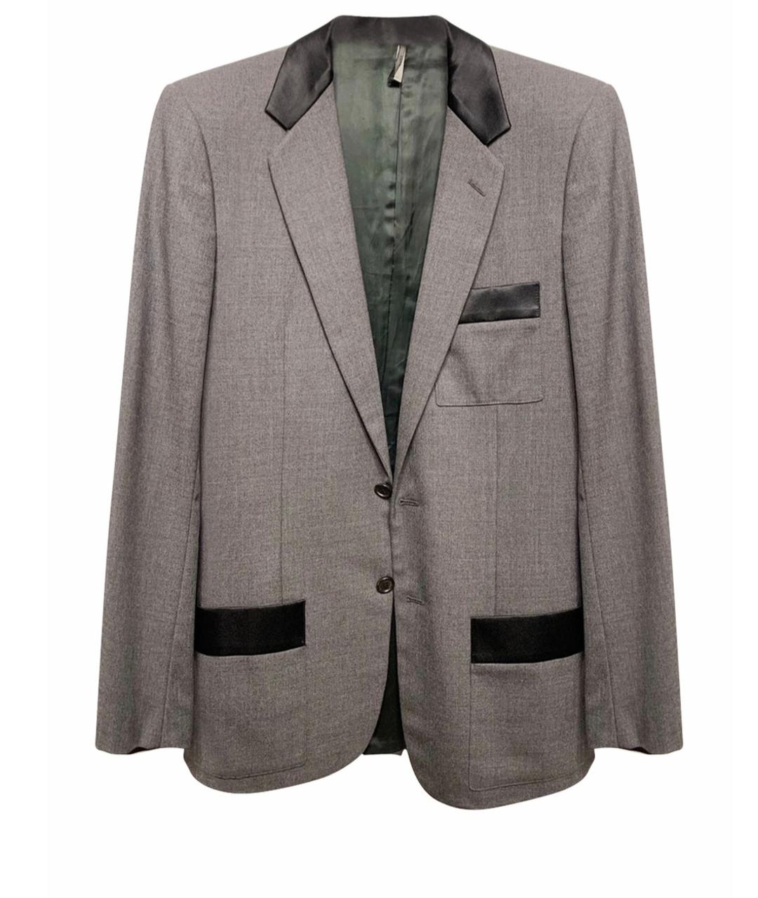 CHRISTIAN DIOR PRE-OWNED Серый шерстяной пиджак, фото 1
