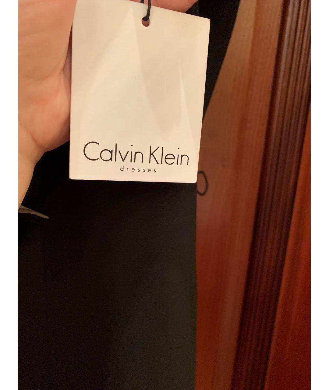 CALVIN KLEIN Черное коктейльное платье, фото 6