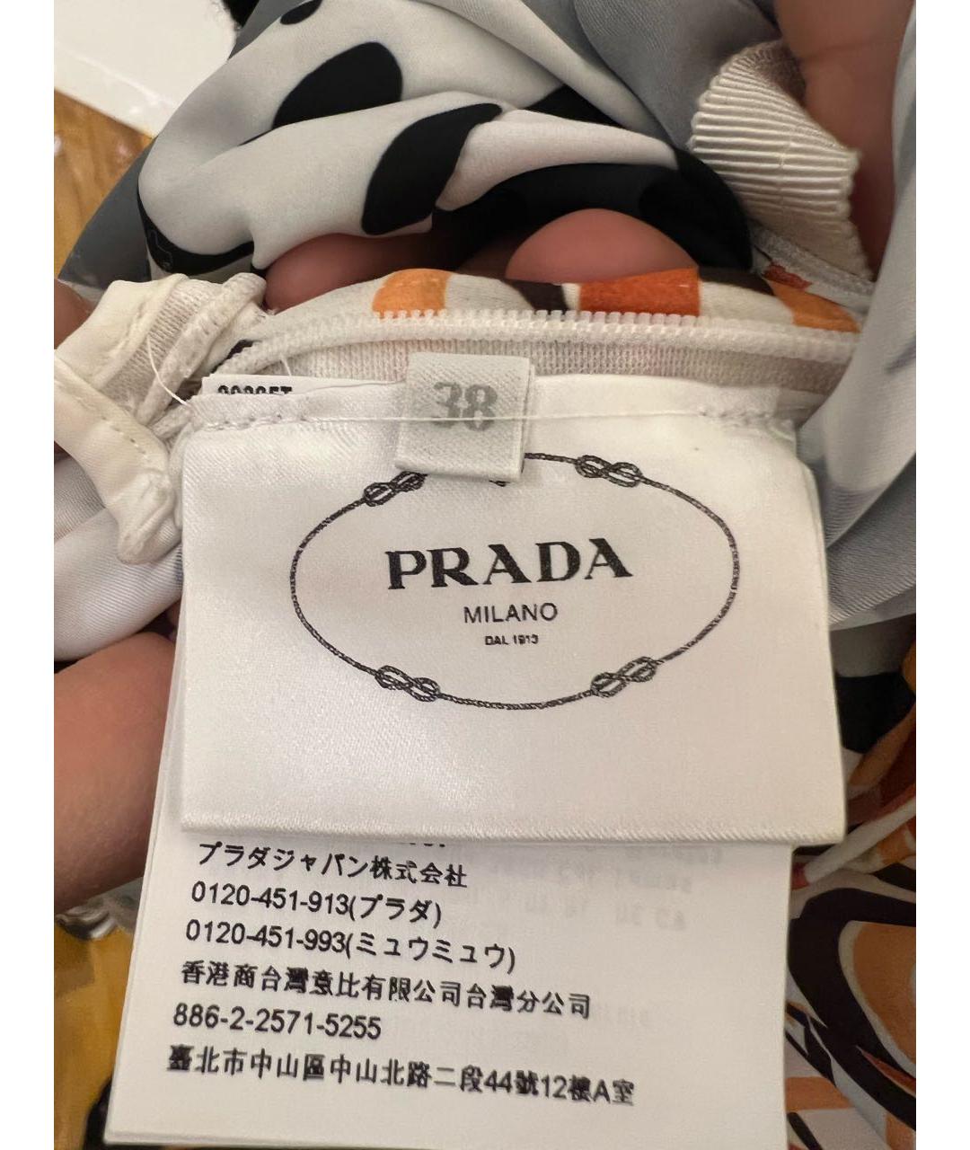 PRADA Мульти платье, фото 4