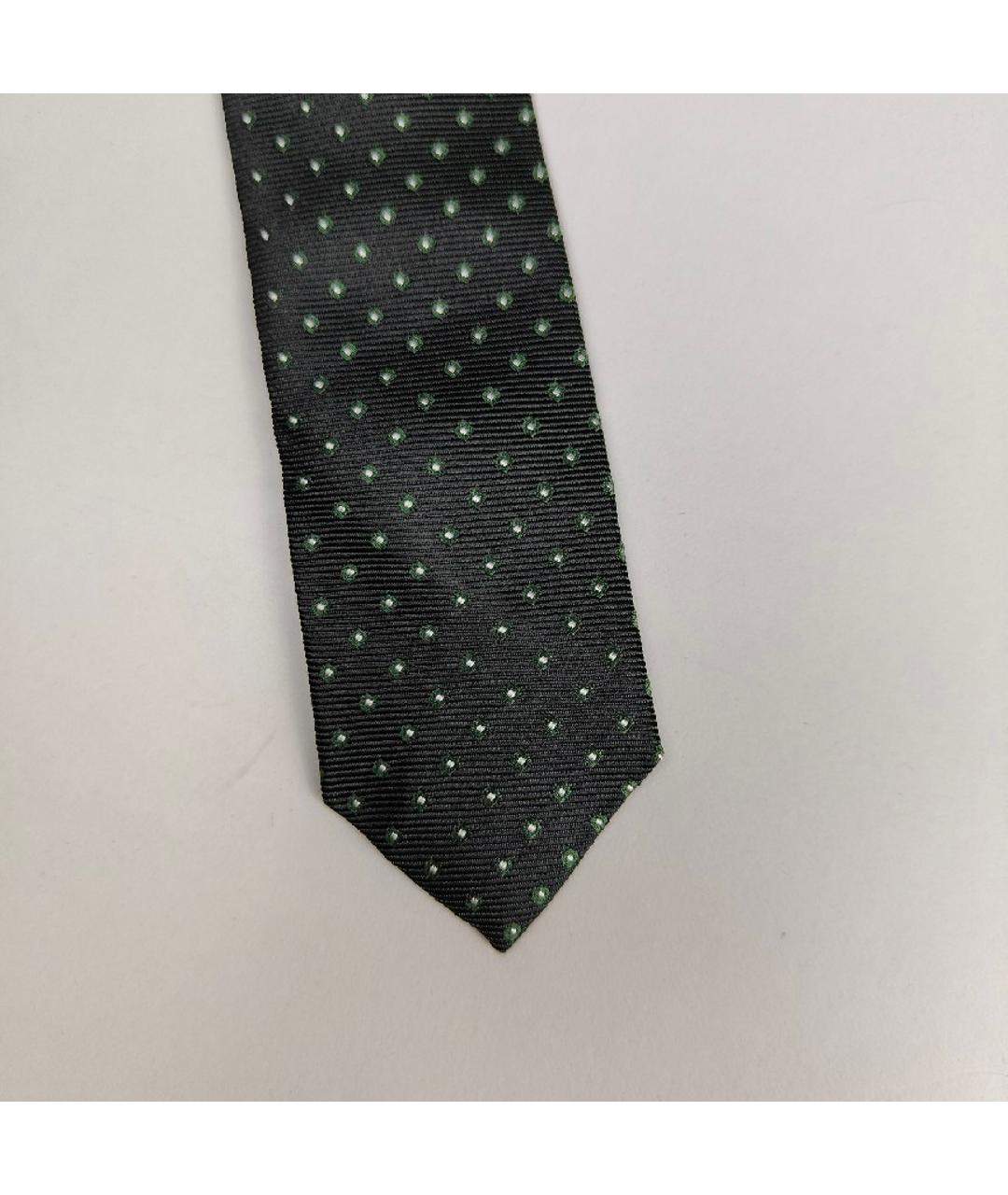 HUGO BOSS Зеленый шелковый галстук, фото 3